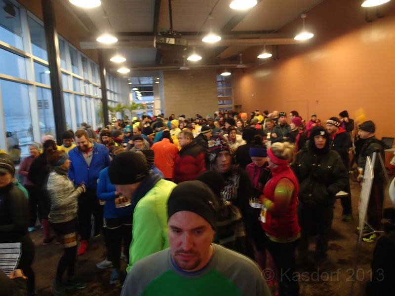 2014 Autoshow Shuffle 5K 013.JPG - The crowd keeping warm before the start.